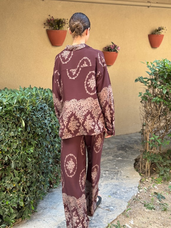 Retrobird Tasarım Bol Kesim Relax Pantolon