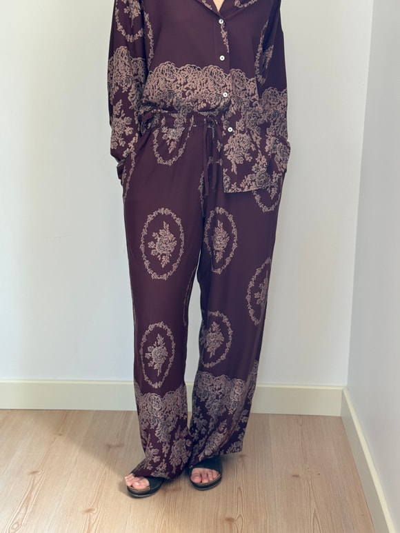 Retrobird Tasarım Bol Kesim Relax Pantolon
