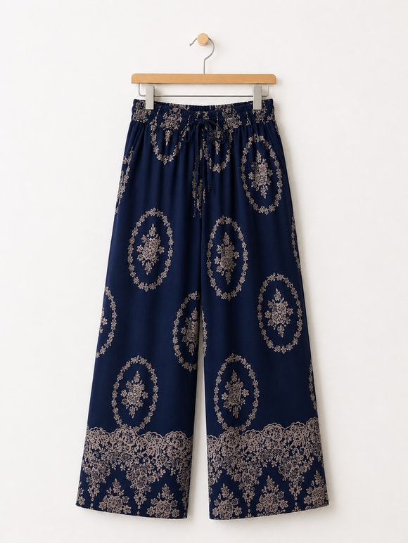 Retrobird Tasarım Bol Kesim Relax Pantolon