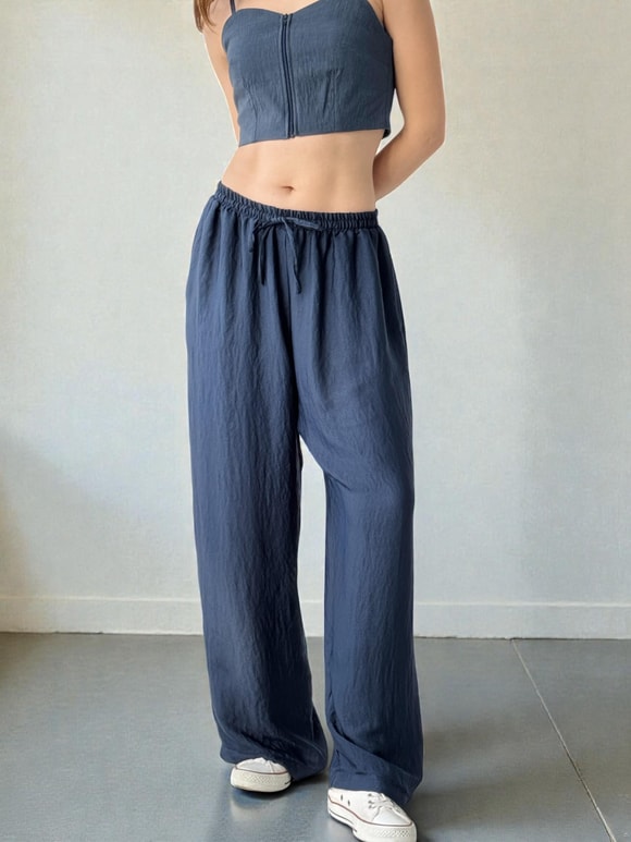 Retrobird Tasarım Bol Kesim Relax Pantolon
