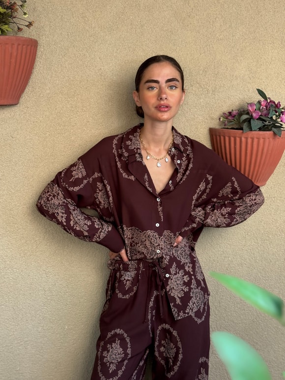 Retrobird Tasarım Boyfriend Gömlek
