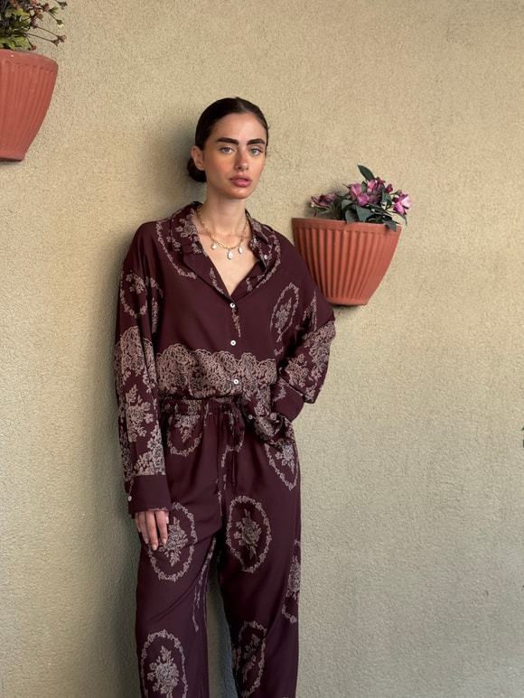Retrobird Tasarım Boyfriend Gömlek