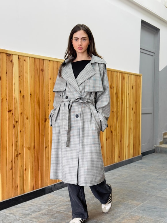Retrobird Tasarım İngiliz Pelerin Model Trenchcoat Ceket