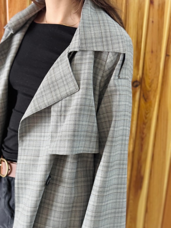 Retrobird Tasarım İngiliz Pelerin Model Trenchcoat Ceket