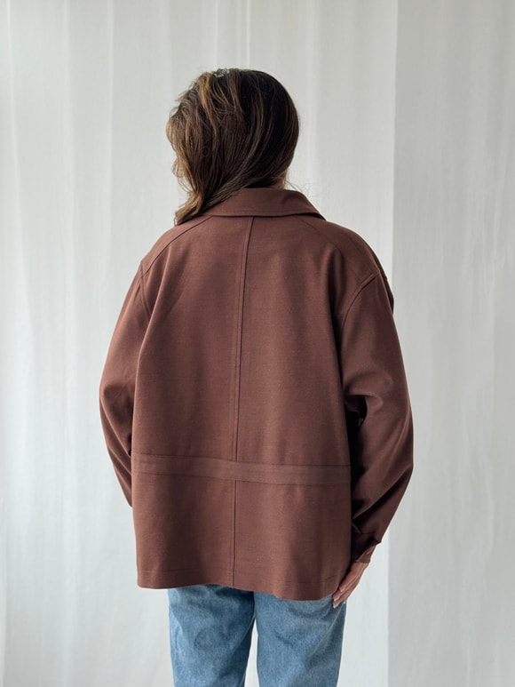 Retrobird Tasarım Kızıl Kahve Bomber Ceket Mont