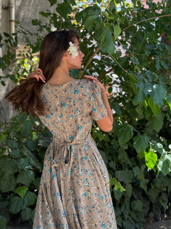 Retrobird Tasarım Matilda Uzun Elbise