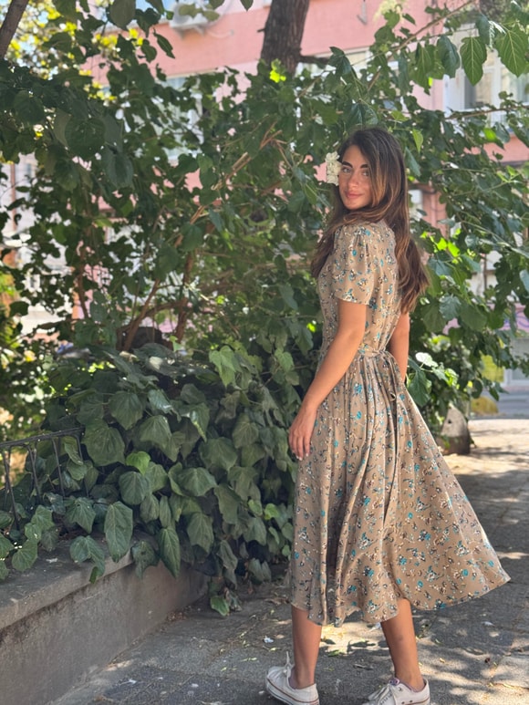 Retrobird Tasarım Matilda Uzun Elbise