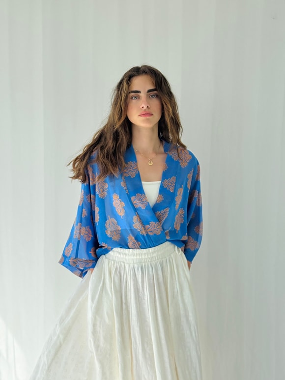 Retrobird Tasarım Mini Kimono