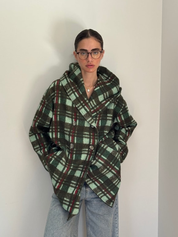 Retrobird Urban Retro Kapüşonlu Oversize Haki Ceket Kaban