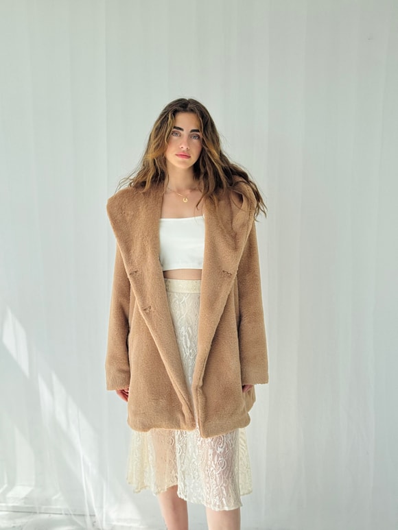 Retrobird Urban Retro Kapüşonlu Oversize Ceket Kaban