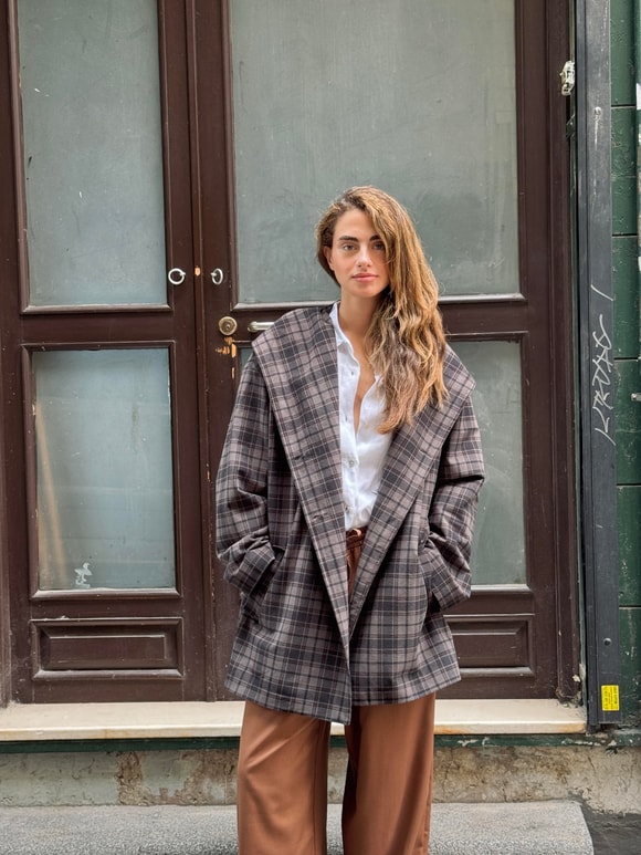 Retrobird Urban Retro Kapüşonlu Oversize Ceket Kaban
