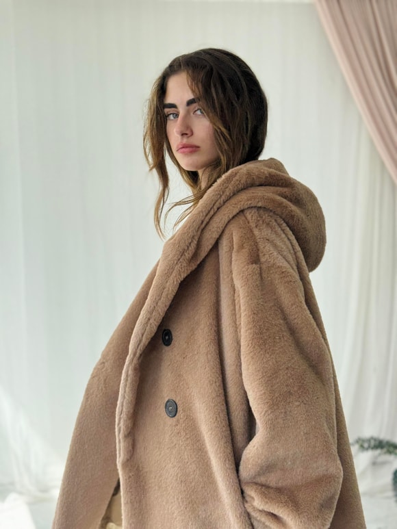 Retrobird Urban Retro Kapüşonlu Oversize Ceket Kaban