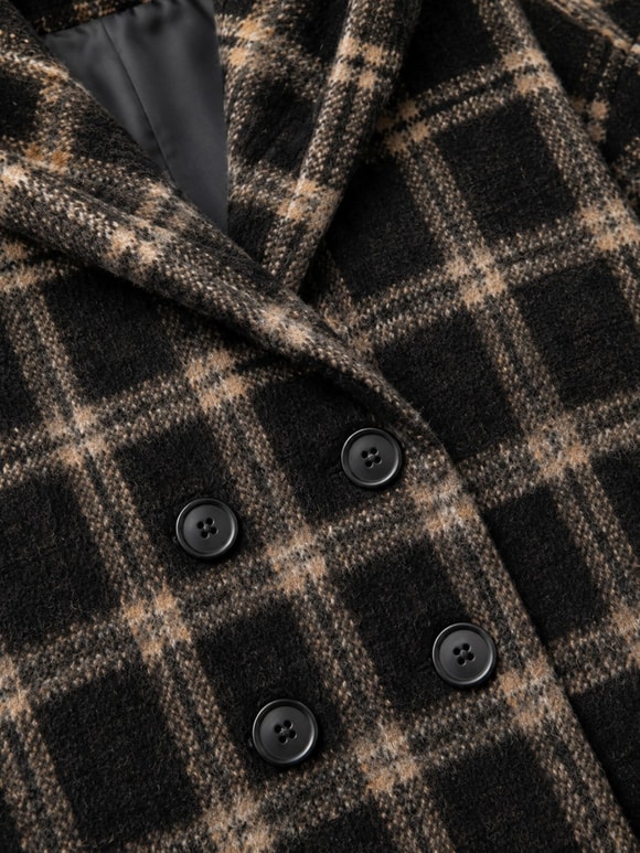 Retrobird Urban Retro Kapüşonlu Oversize Koyu Kahve Ceket Kaban