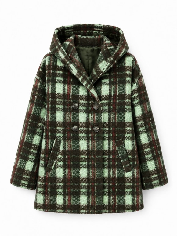 Retrobird Urban Retro Kapüşonlu Oversize Haki Ceket Kaban