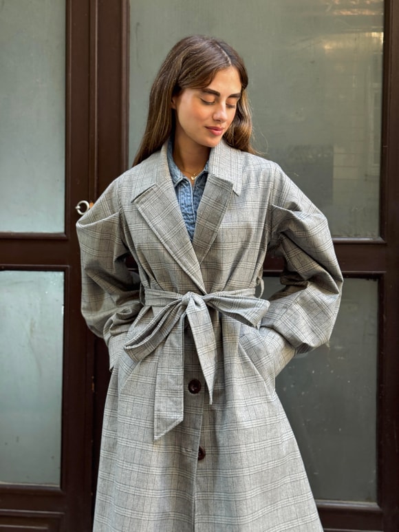 Retrobird Valencia Kuşaklı Trenchcoat Hafif Kaban