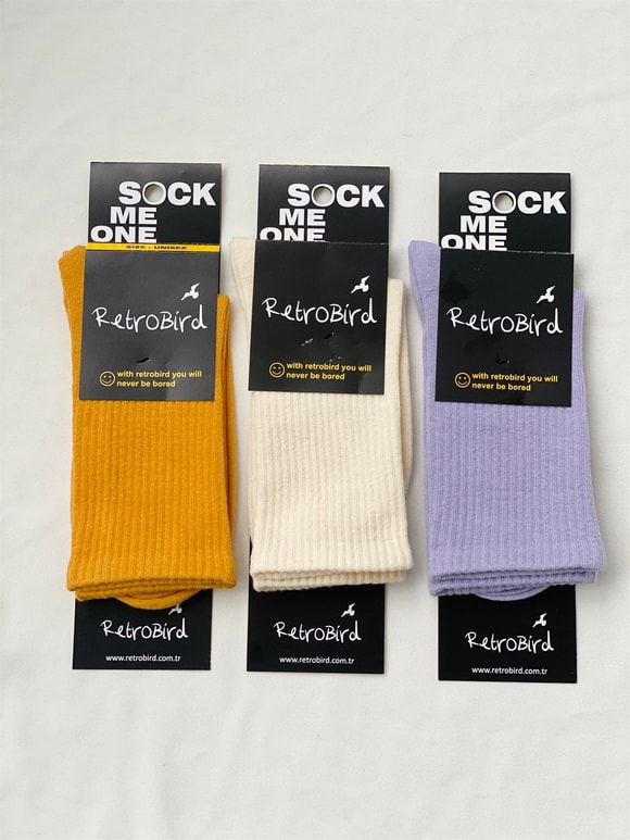 3 Lü Set Unisex Spor Çorap