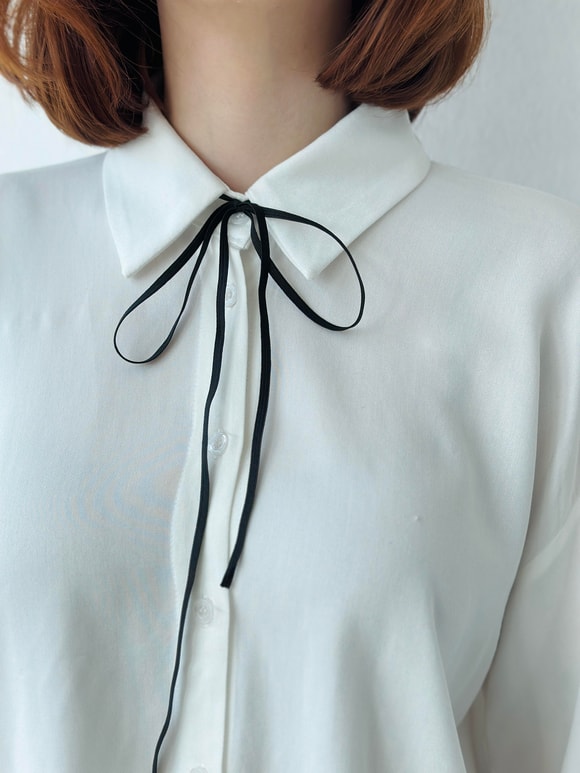 Gömlek Saç Boyun Aksesuarı Lastikli Kurdele