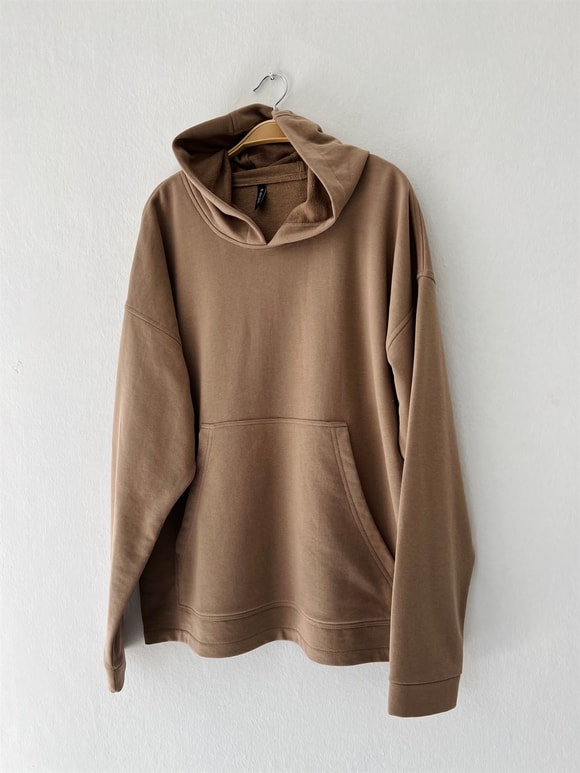Oversize Unisex Basic Kapüşonlu Sweatshirt
