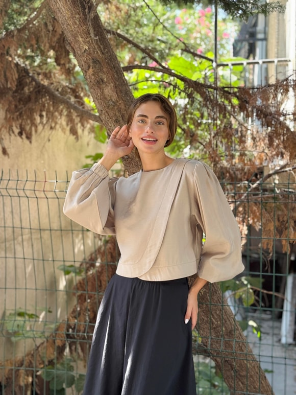Retrobird Alisa Kapaklı Retro Kum Gömlek