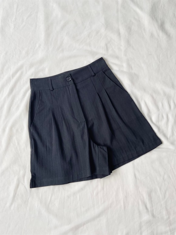 Retrobird Baggy Siyah Cepli Şort