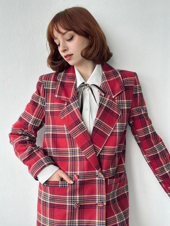Retrobird Ekose Blazer Ceket