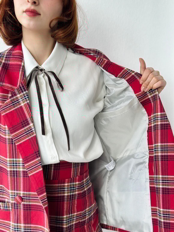 Retrobird Ekose Blazer Ceket
