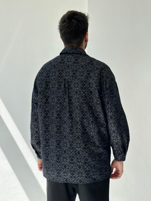 Retrobird Erkek Oversize Fermuarlı Hırka Ceket