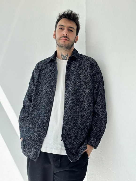 Retrobird Erkek Oversize Fermuarlı Hırka Ceket