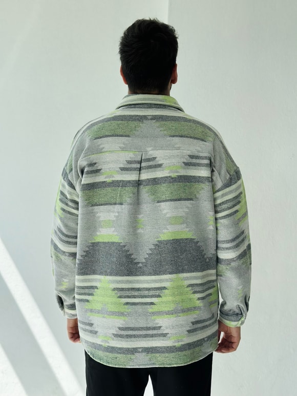 Retrobird Erkek Oversize Fermuarlı Hırka Ceket
