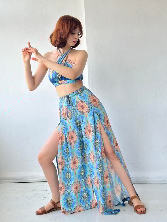 Retrobird Happy Hour Series Slit Long Trousers