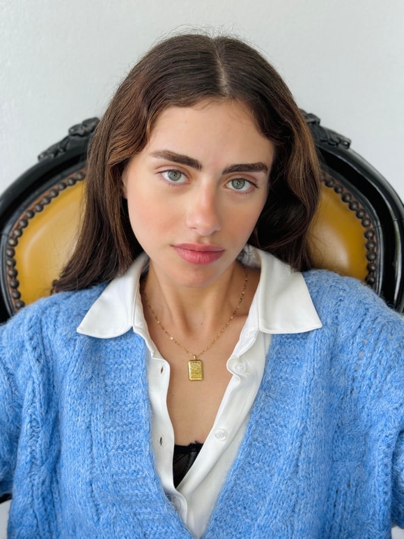 Retrobird Kararmaz Çelik Altın Renkli Tarot Burç Kolye