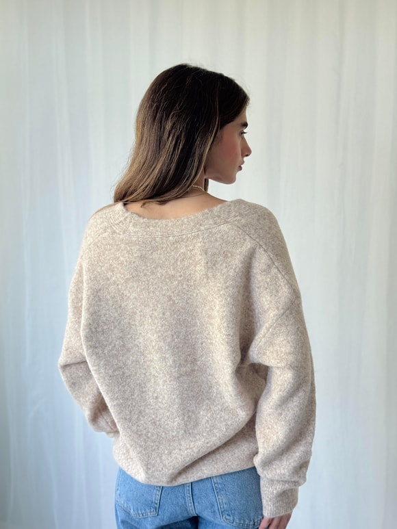 Retrobird Önden Düğmeli Basic Şardonlu Hırka