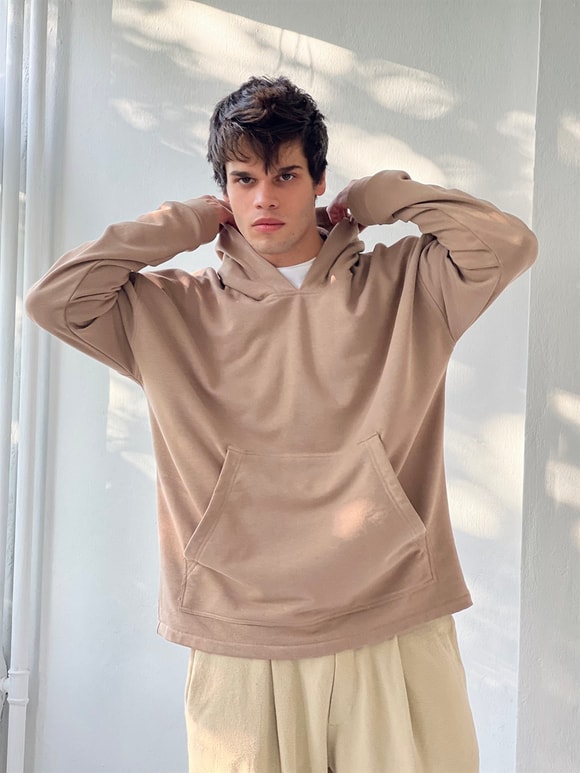 Oversize Unisex Basic Hooded Sweatshirt