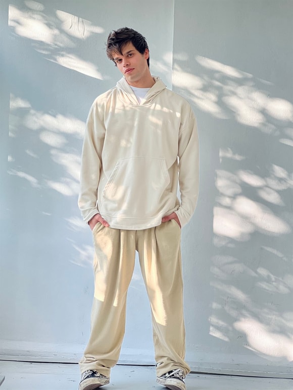 Oversize Unisex Basic Hooded Sweatshirt