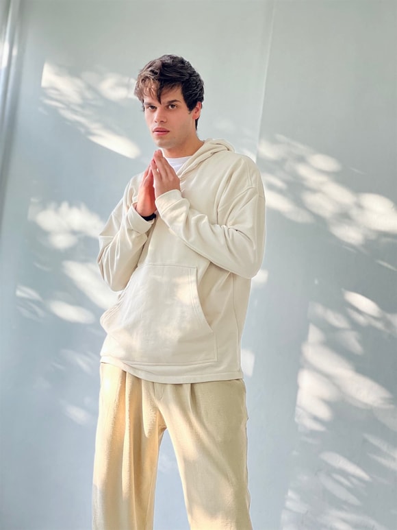 Oversize Unisex Basic Hooded Sweatshirt