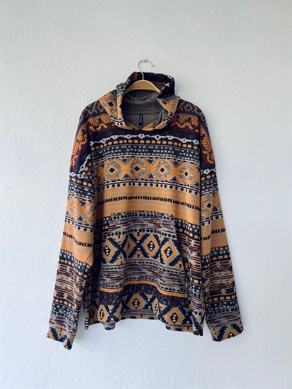 Retrobird Oversize Unisex Basic Kapüşonlu Sweatshirt