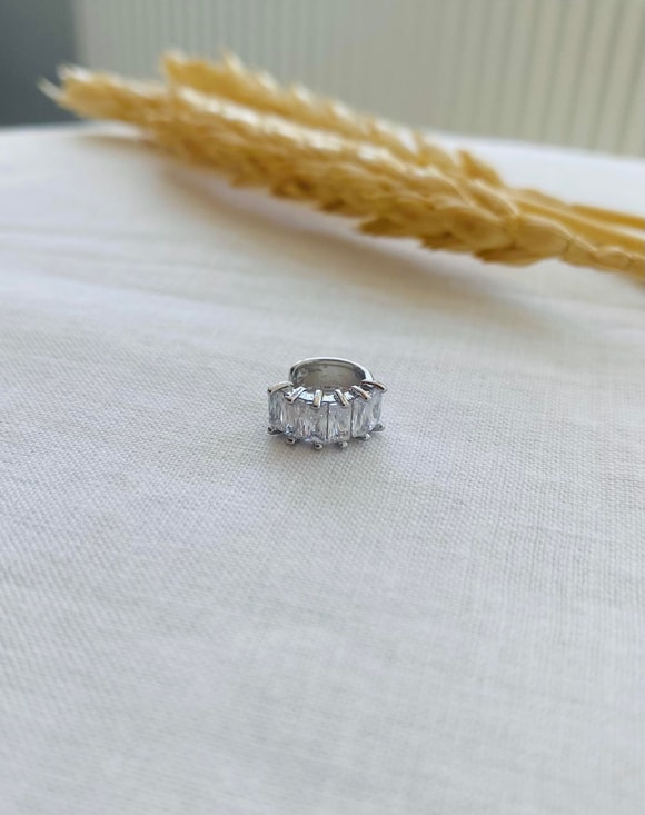 Retrobird Prinç ve Zirkon Taşlı Earcuff Kıkırdak Küpe