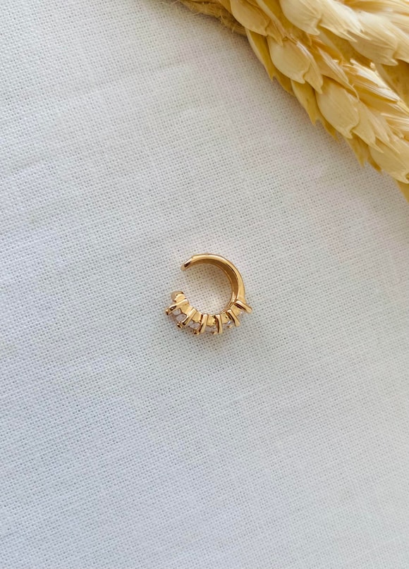 Retrobird Prinç ve Zirkon Taşlı Earcuff Kıkırdak Küpe