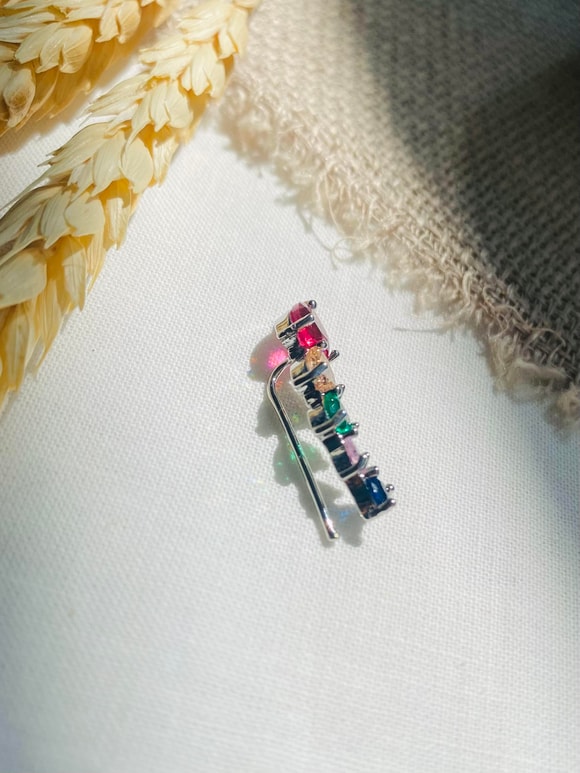 Retrobird Prinç ve Zirkon Taşlı Küpe (Adet)