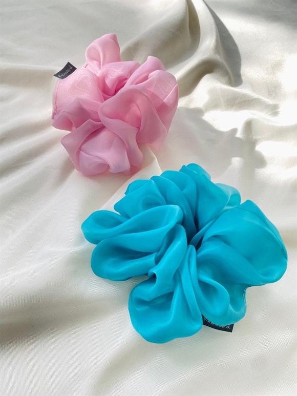 Retrobird Renkli 2'li Scrunchie Simit Toka Seti