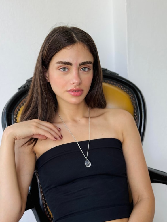 Retrobird Retro Model Kristal Kolye