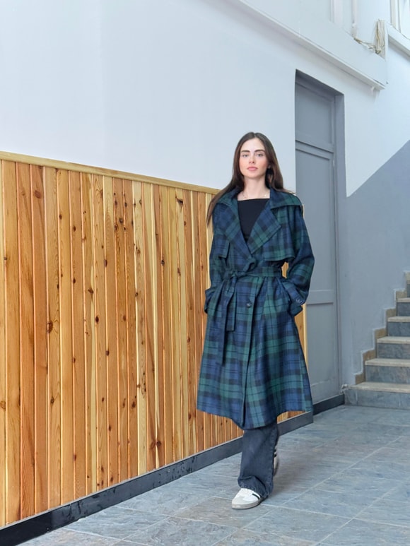 Retrobird Tasarım İngiliz Pelerin Model Trenchcoat Ceket