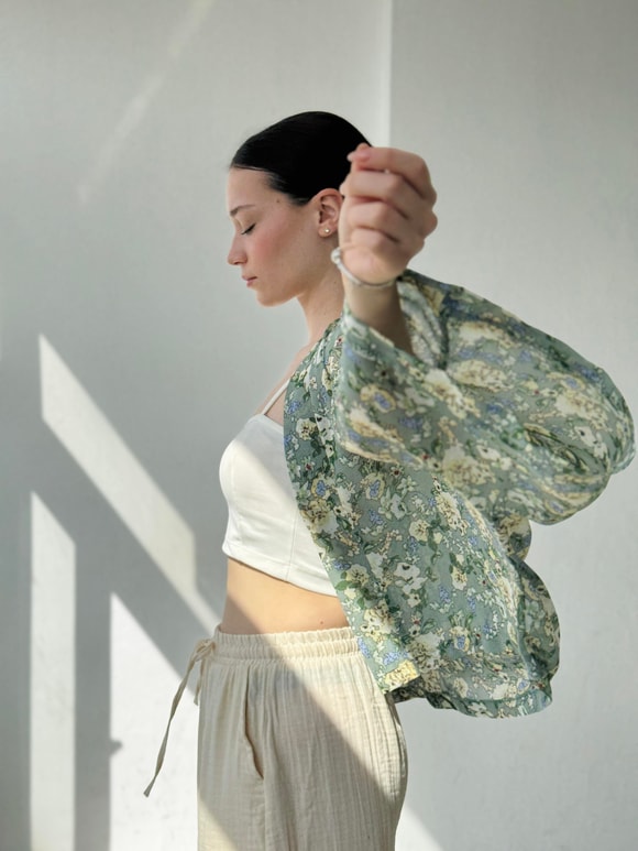 Retrobird Tasarım Mini Kimono