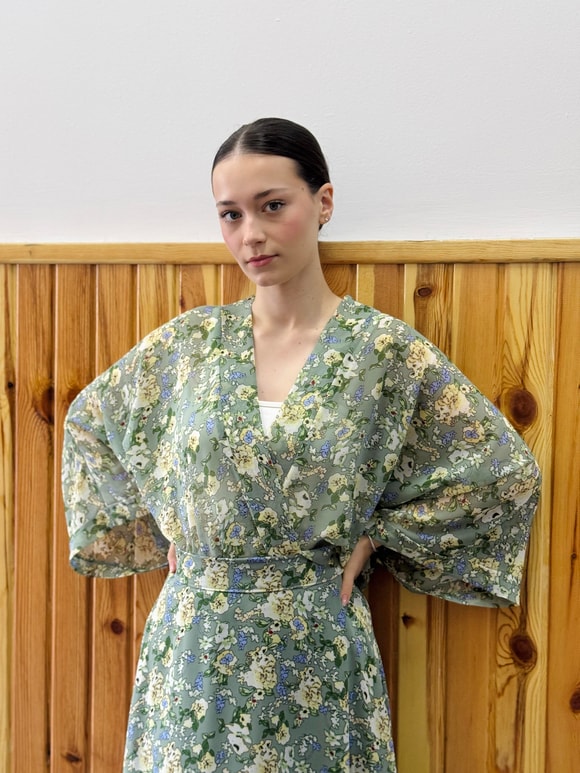 Retrobird Tasarım Mini Kimono