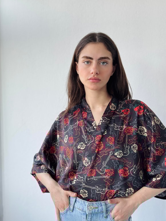 Retrobird Tasarım Mini Kimono