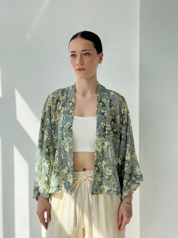 Retrobird Tasarım Mini Kimono