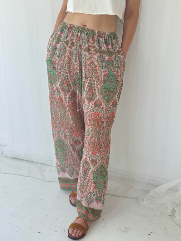 Retrobird Tasarım Şort Astarlı Şifon Pantolon