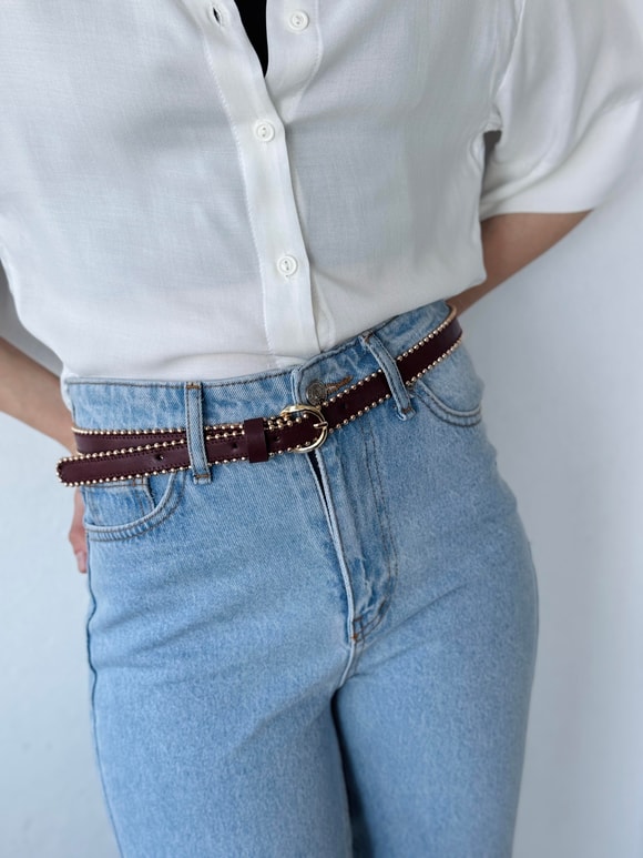Retrobird Tokalı Kadın Suni Pantolon Kemeri, Ceket Kemeri, Elbise Kemeri, Gömlek Kemeri