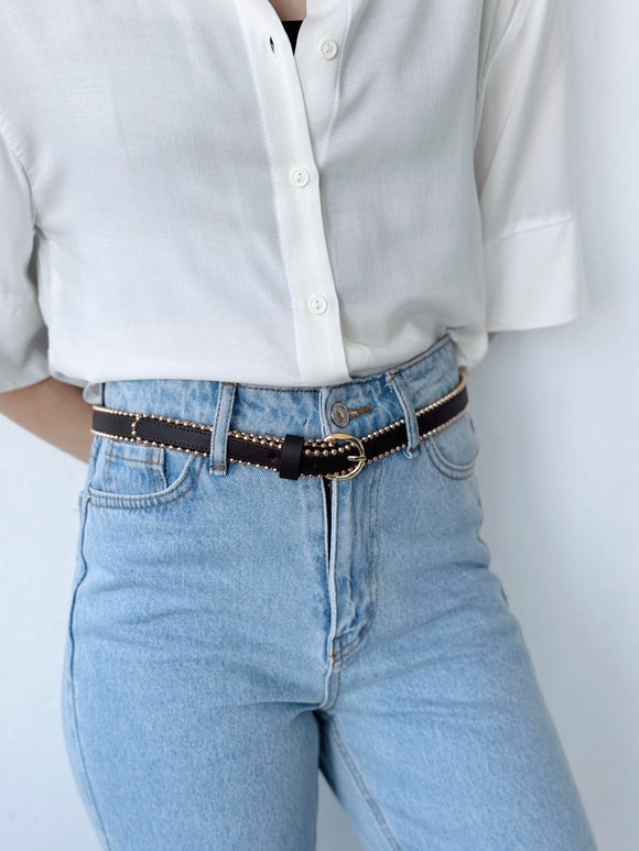 Retrobird Tokalı Kadın Suni Pantolon Kemeri, Ceket Kemeri, Elbise Kemeri, Gömlek Kemeri