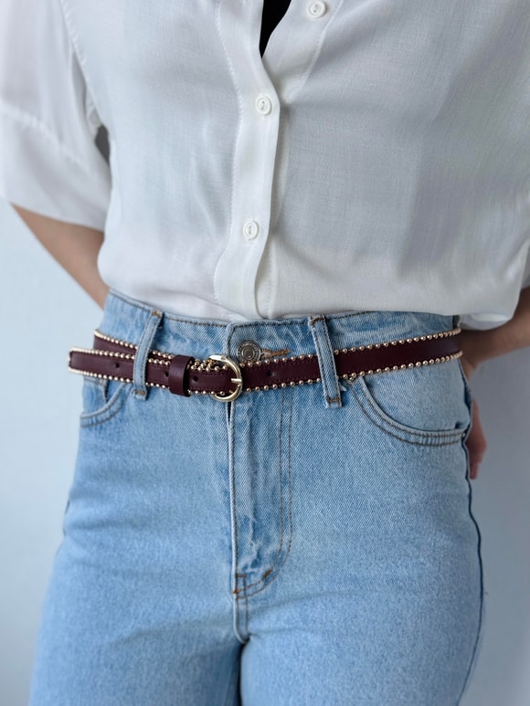 Retrobird Tokalı Kadın Suni Pantolon Kemeri, Ceket Kemeri, Elbise Kemeri, Gömlek Kemeri